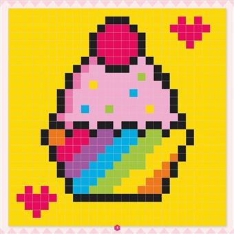 Je colorie en pixels - Les licornes