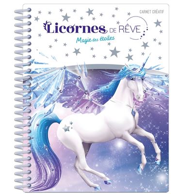 Licornes de rêve - Mini carnet créatif - Magie des étoiles - Christine Alcouffe - relié