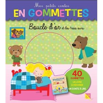 Boucle d'or et les trois ours - Mes petits contes en gommettes - 40 gommettes