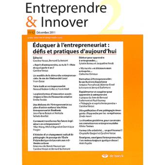 Entreprendre Et Innover Eduquer L'entrepreneuriat, Défis Et Pratiques D ...