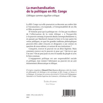 La marchandisation de la politique en RD. Congo