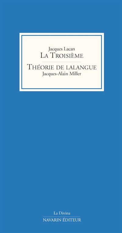 La Troisième - Jacques Lacan - broché