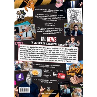 BADNEWS, le cahier de vacances trash