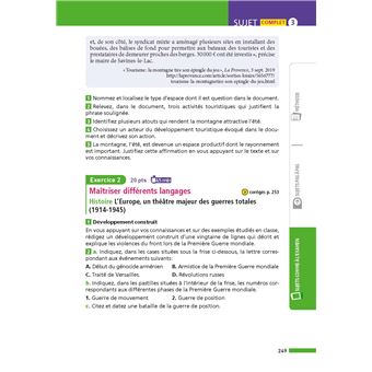 Annales Brevet 2023- Histoire Géographie Enseignement Moral et Civique - Corrigé