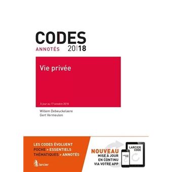 Code annoté - Vie privée 2018
