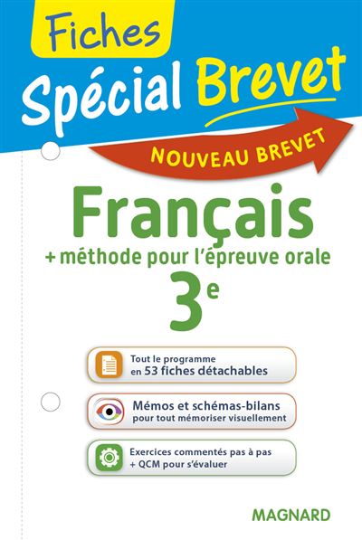 Spécial Brevet Fiches Français 3ème et Histoire des arts