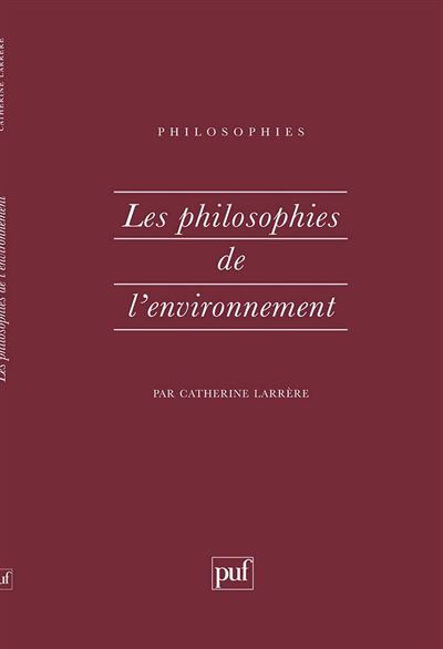 Philosophies de l'environnement