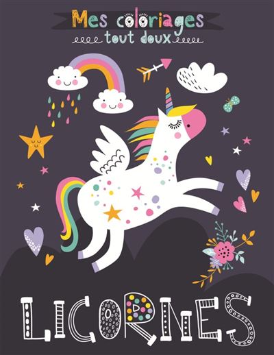 Licornes a colorier (coll. mes coloriages tout doux) -  Creations Idees Book - broché