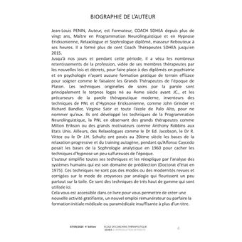 Cours de coaching thérapeutique SDHEA