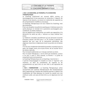 Cours de coaching thérapeutique SDHEA