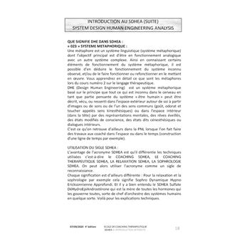 Cours de coaching thérapeutique SDHEA