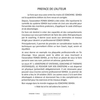 Cours de coaching thérapeutique SDHEA