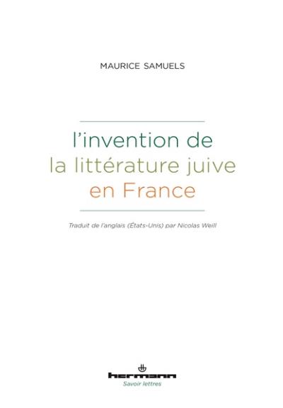 L'invention de la littérature juive en France