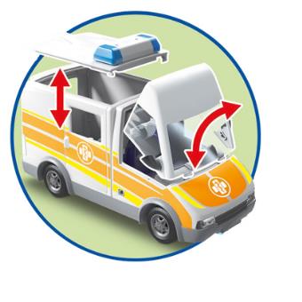 PLAYMOBIL 71202 Ambulance avec effets lumineux sonores pas cher 