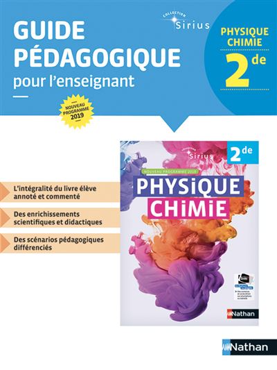Sirius 2de physique chimie guide pedagogique