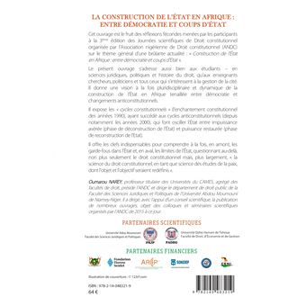 La Construction de l'état en Afrique entre démocratie et coups d'état