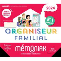 Frigobloc Mensuel 2024 - Calendrier d'organisation familiale / mois (de  sept. 2023 à déc. 2024) sept.23-dec.24 - broché - Collectif - Achat Livre