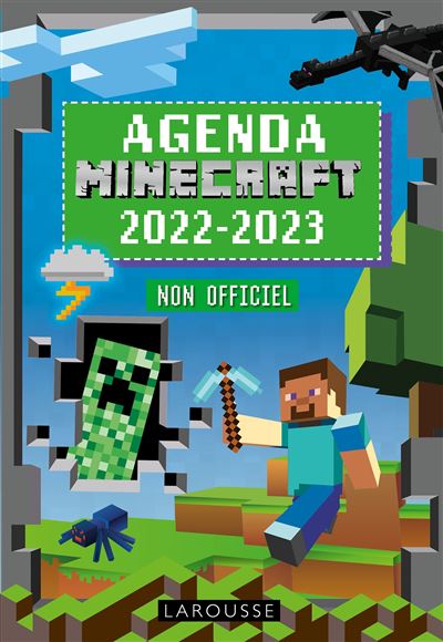 Agenda scolaire MINECRAFT non officiel  2022-2023
