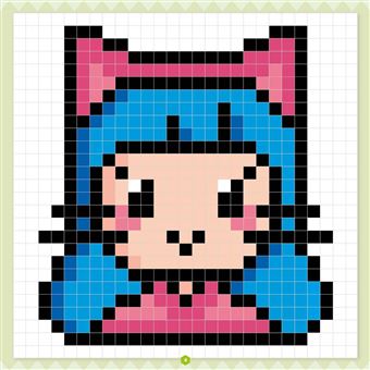 Je colorie en pixels - Les mangas