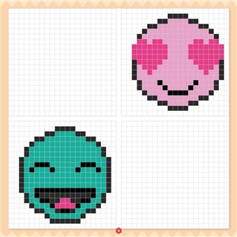 Je colorie en pixels - Les mangas