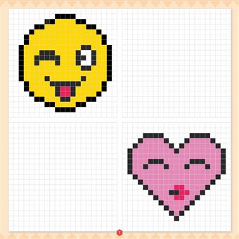 Je colorie en pixels - Les mangas