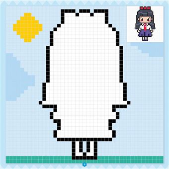 Je colorie en pixels - Les mangas