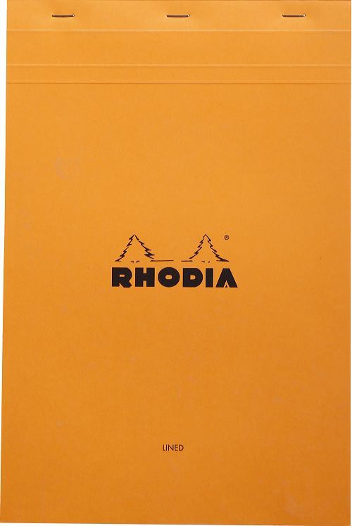 Bloc agrafé 80 feuillets Rhodia N°19 LM Orange