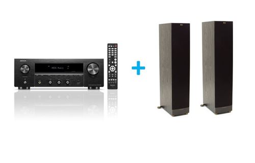Amplificateur Hi-Fi Denon Dra-900H Noir + Une Paire D’Enceintes Colonne Klipsch Series Rf-82 Mkii Noir
