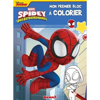 Sticker Géant Tête De Lit Spidey Et Ses Amis Fantastiques - Marvel RoomMates Officiel Multicolore
