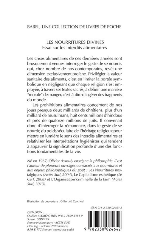 Les Nourritures divines: Les interdits alimentaires (Essais Sciences) (French Edition)