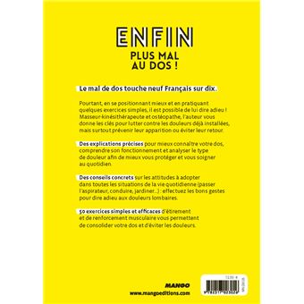 Enfin, plus mal au dos !