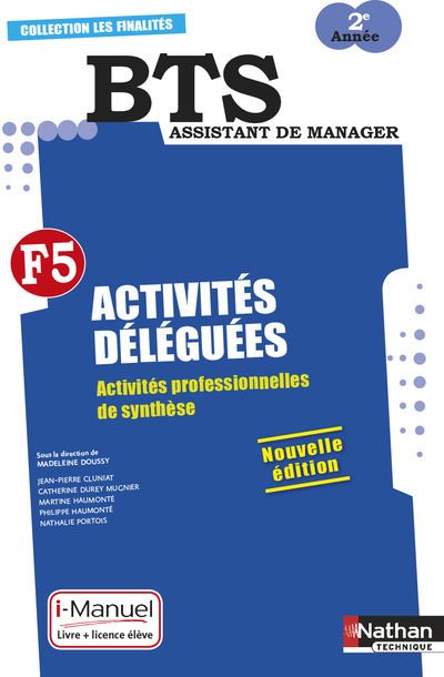 F5  Activités déléguées BTS 2ème année