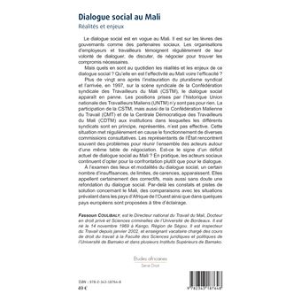 Dialogue social au Mali