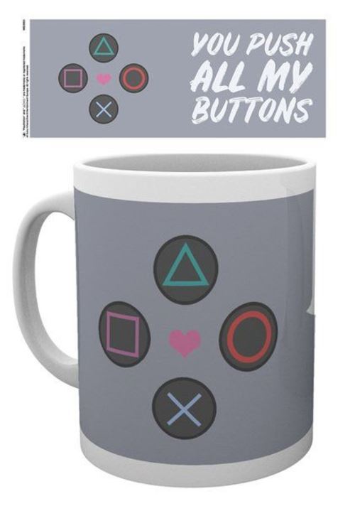Playstation Push My Buttons Mug
