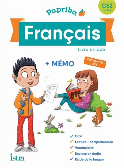 Paprika Français CE2 - Edition France - Livre élève - Catherine Chapoulaud - broché
