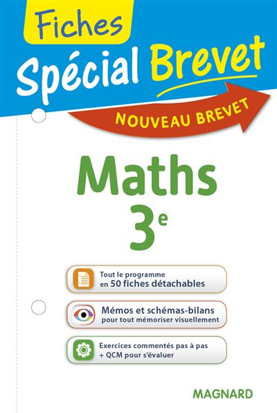 Spécial Brevet Fiches Maths 3ème