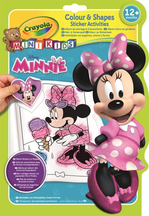 Album de coloriage + autocollants Disney Minnie Crayola
