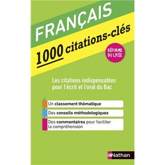 1000 citations-clés - Français