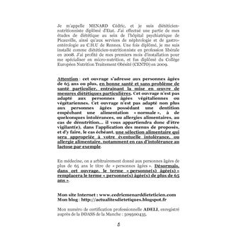 Quelle alimentation après 65 ans ?