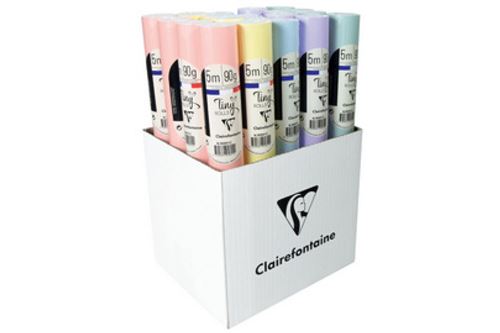 PAKPAPIER TINY ROLLS 90G 5X0,35M 20 PASTEL KLEUREN