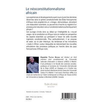 Le néoconstitutionnalisme africain