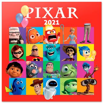 Calendrier 2021 30x30 Pixar Movies