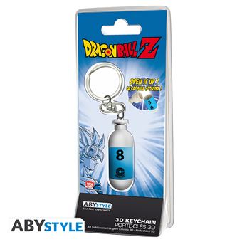 Porte-clés 3D Dragon Ball Z Capsule Plastique bleu