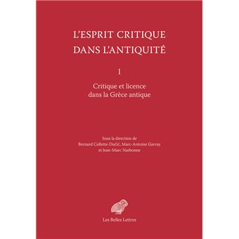 L'Esprit critique dans l'Antiquité
