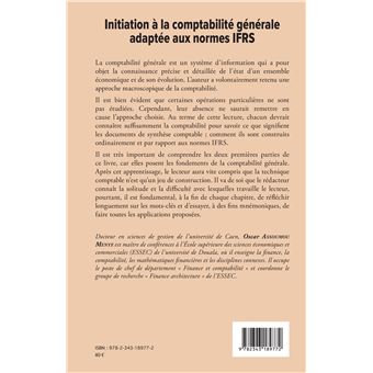 Initiation à la comptabilité générale adaptée aux normes IFRS