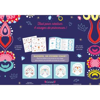 Stickers visage - Princesses du monde