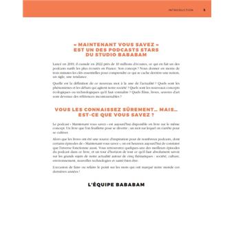 Maintenant vous savez - Un condensé de culture gé pour briller en société