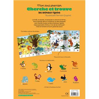 Mon tout premier cherche et trouve - Les animaux rigolos