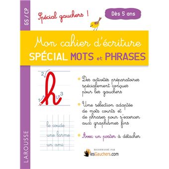 Mon Cahier D Ecriture Sp 1er Mots Et Phrases Special Gauchers Broche Pascale Chavonnet Catherine Gauduel Achat Livre Fnac