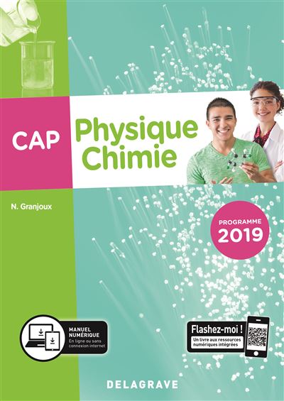 Physique chimie CAP programme 2019